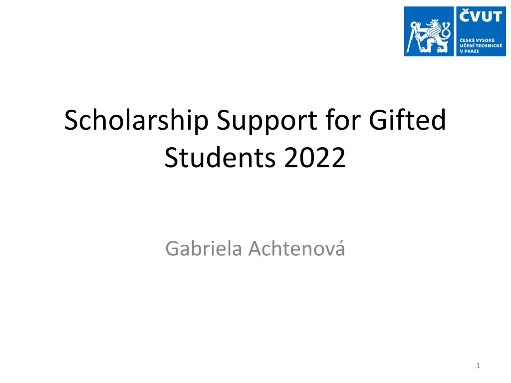 scholarship support for gifted students 2022