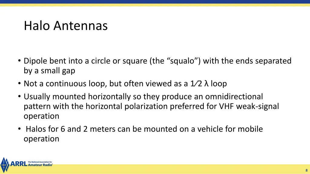 halo antennas