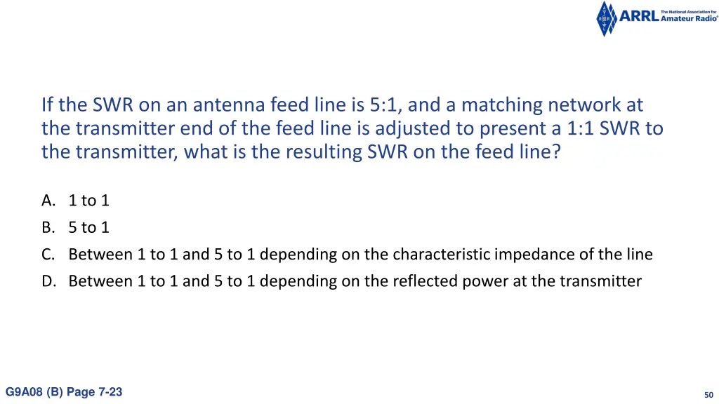 if the swr on an antenna feed line