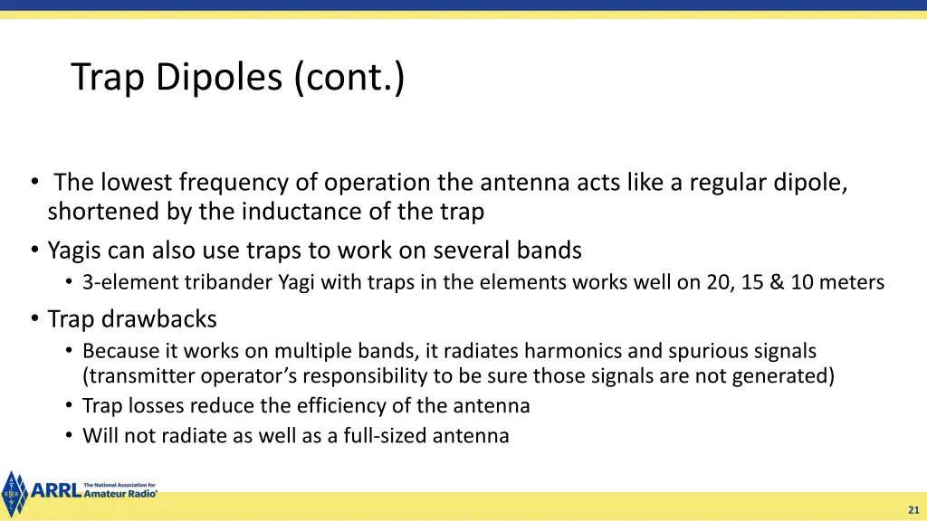 trap dipoles cont