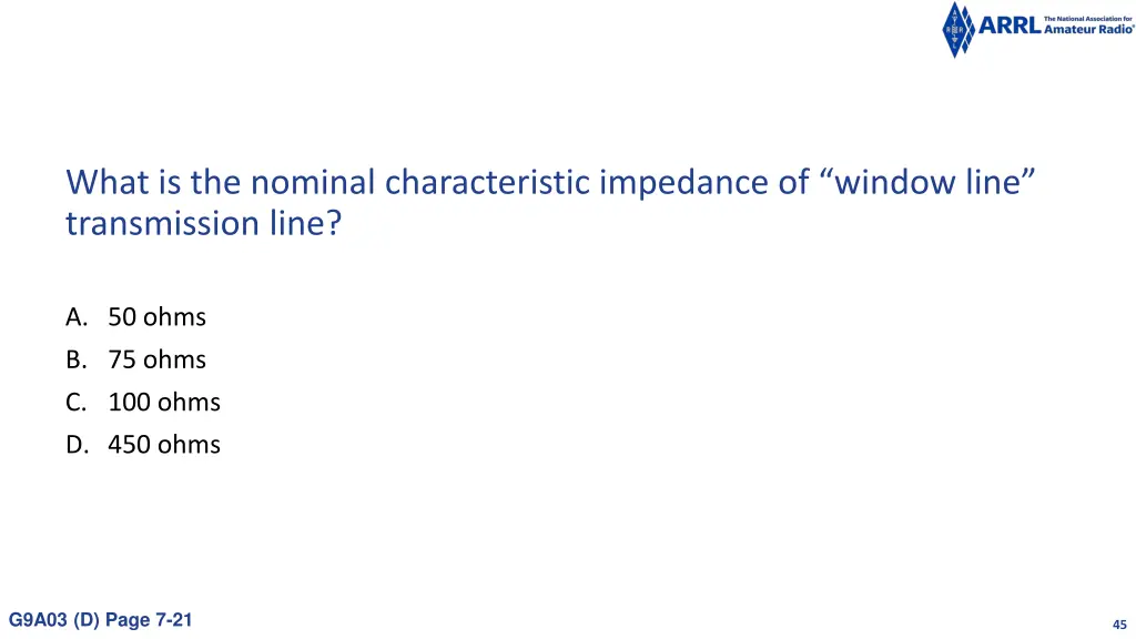 what is the nominal characteristic impedance