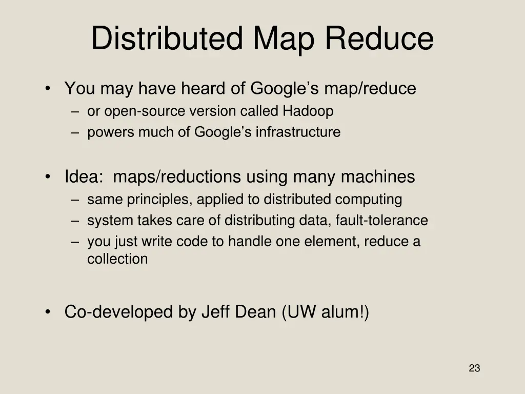 distributed map reduce