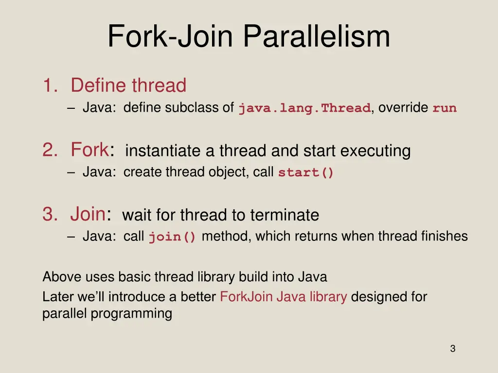fork join parallelism