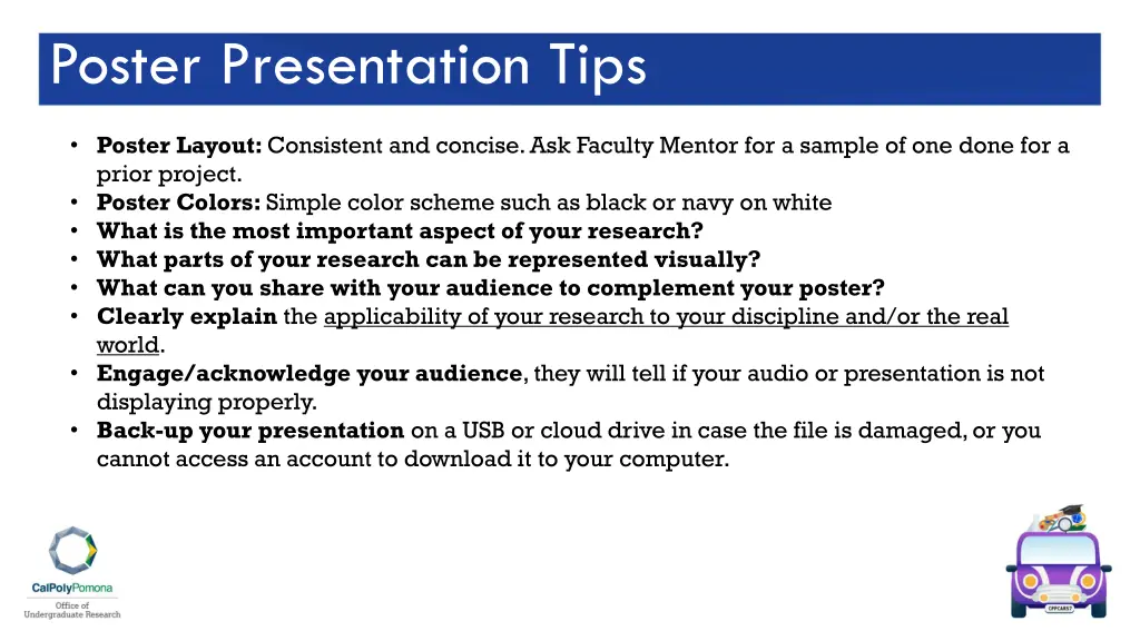 poster presentation tips