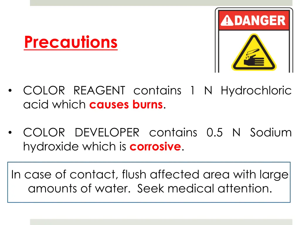 precautions