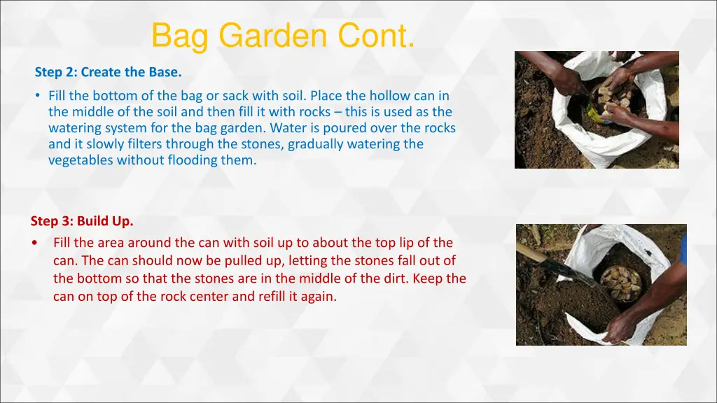 bag garden cont