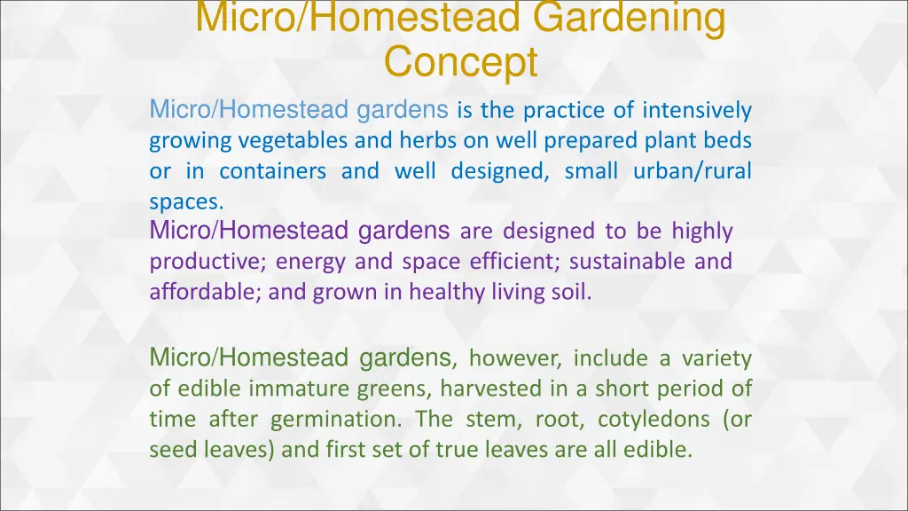 micro homestead gardening concept micro homestead