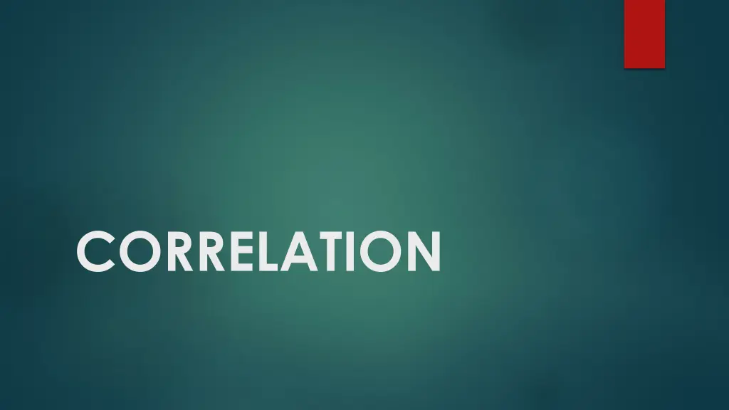correlation