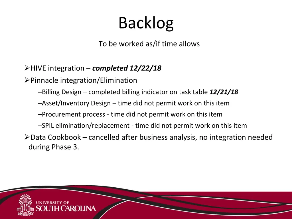 backlog