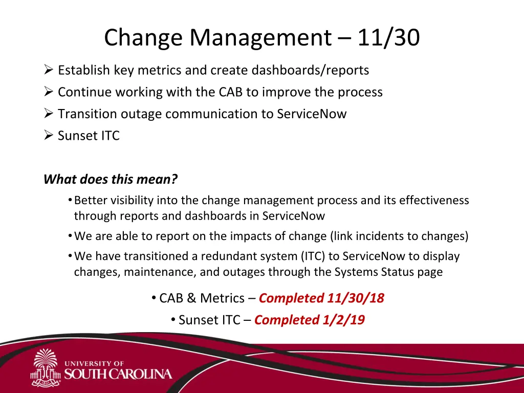 change management 11 30