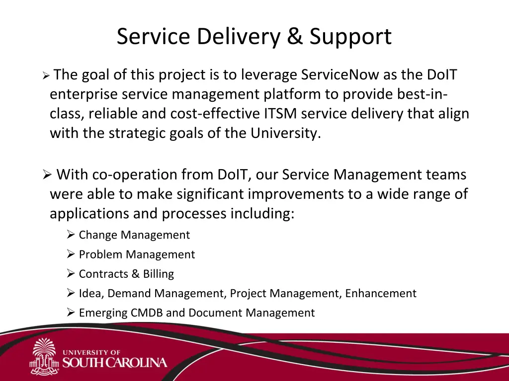 service delivery support
