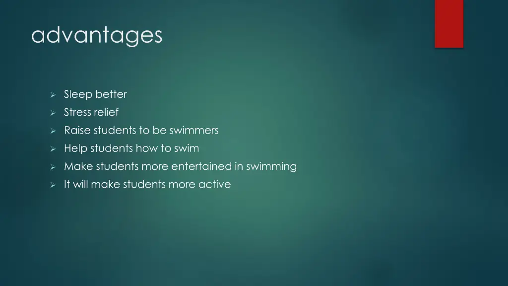 advantages