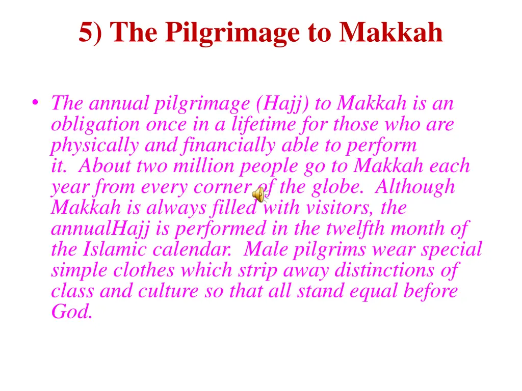 5 the pilgrimage to makkah