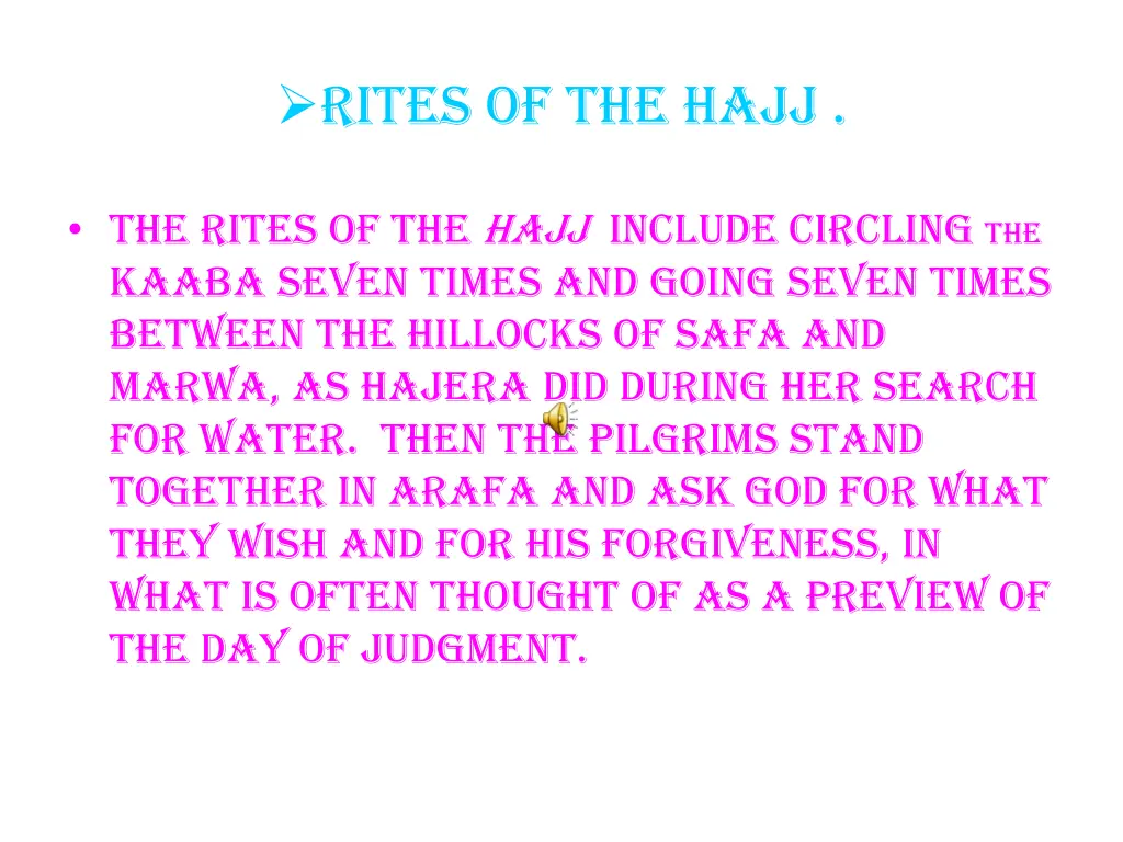 rites of the hajj