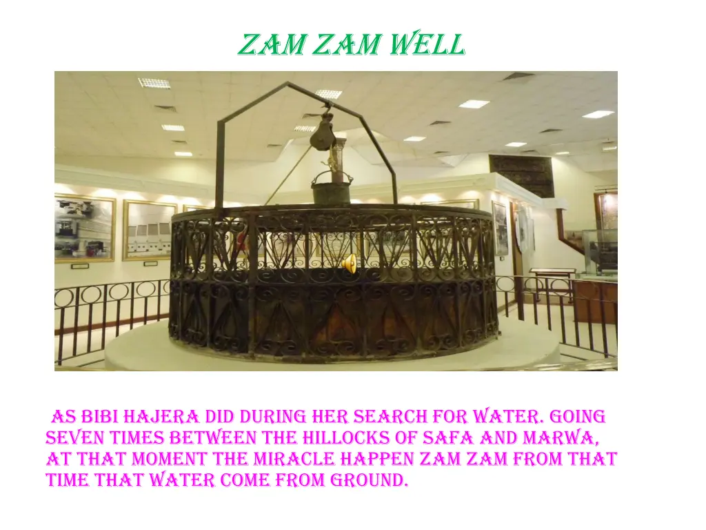 zam zam well