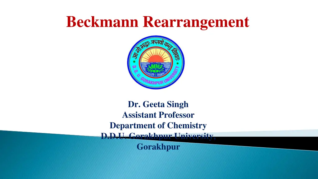 beckmann rearrangement