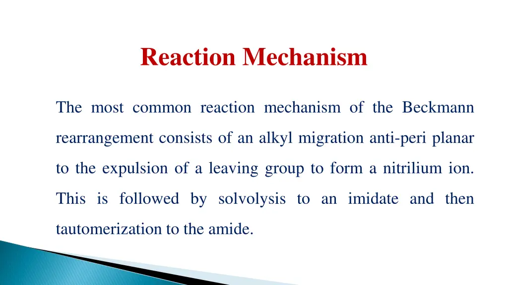 reaction mechanism