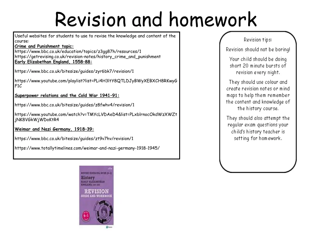 revision and homework useful websites