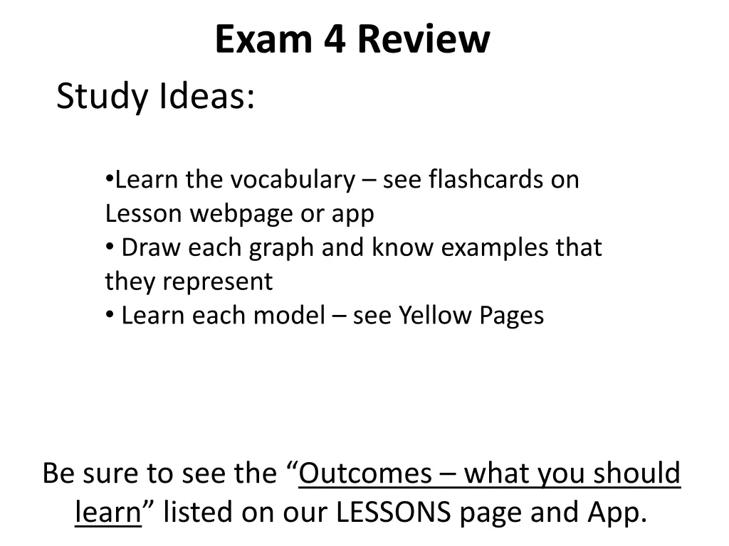 exam 4 review