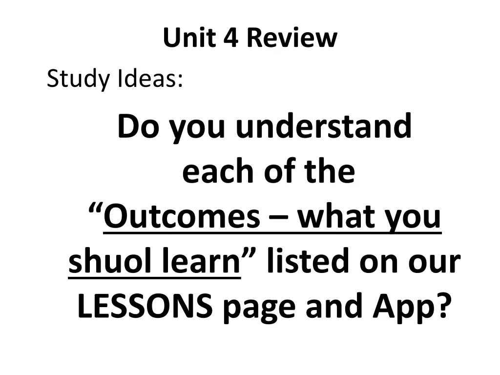 unit 4 review 4