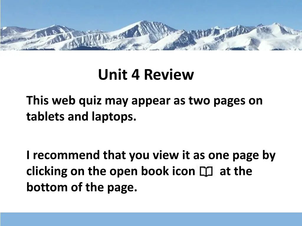 unit 4 review