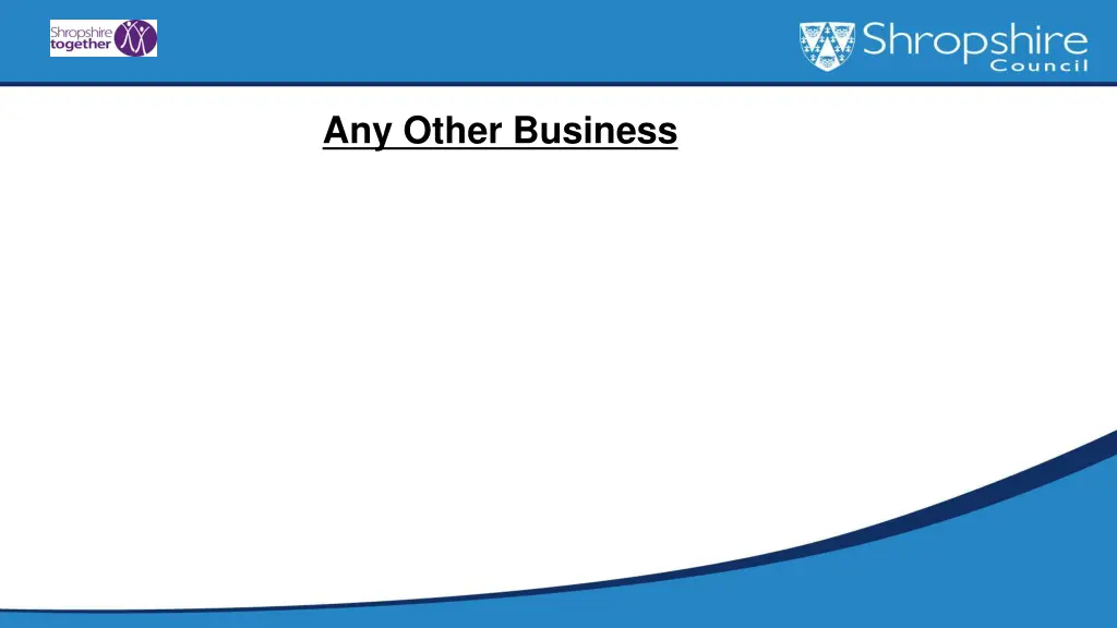 any other business 1