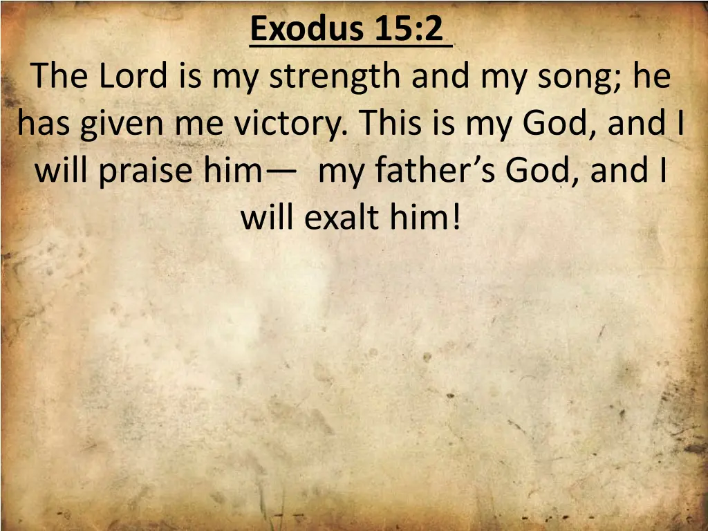 exodus 15 2