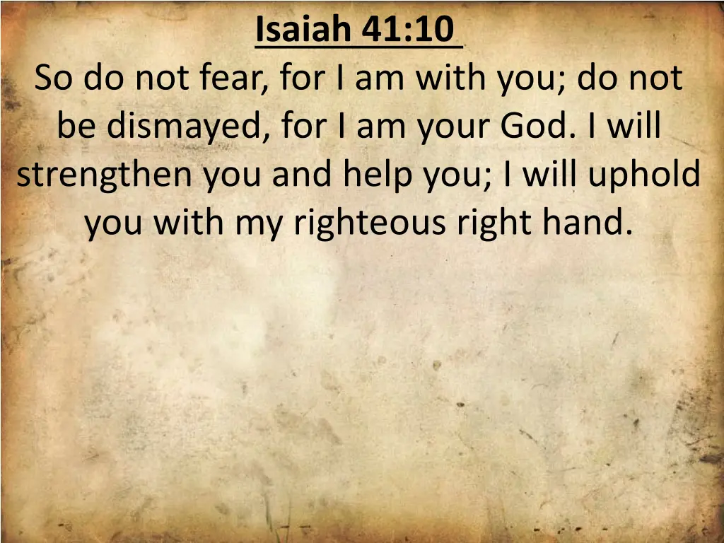 isaiah 41 10