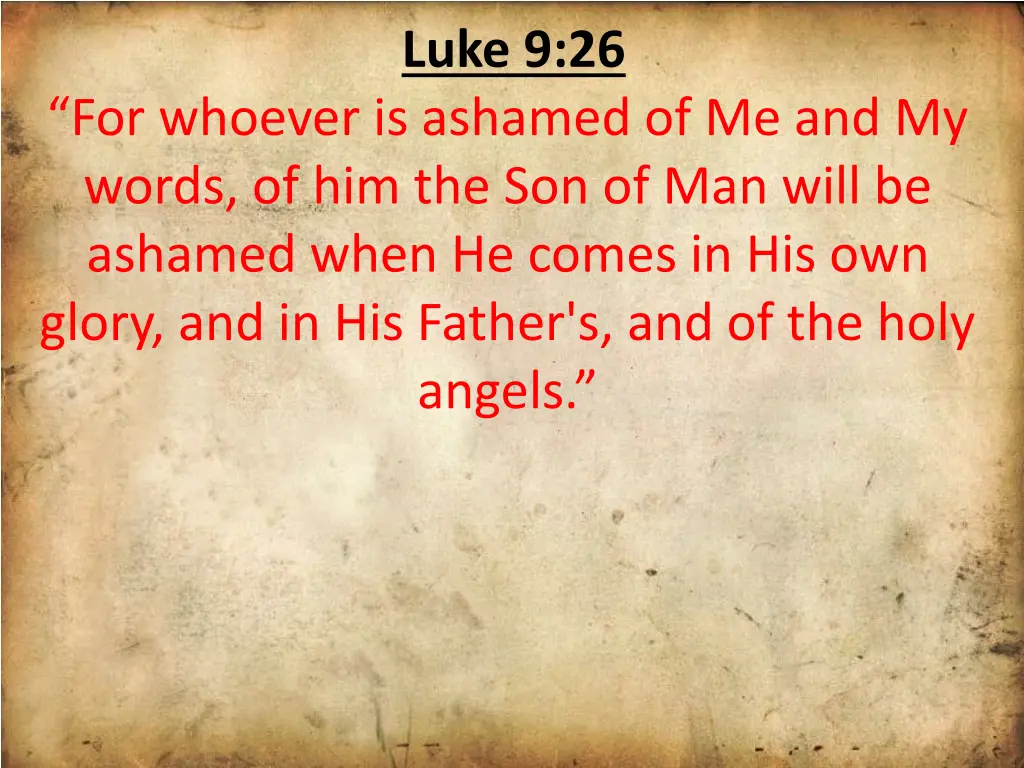 luke 9 26