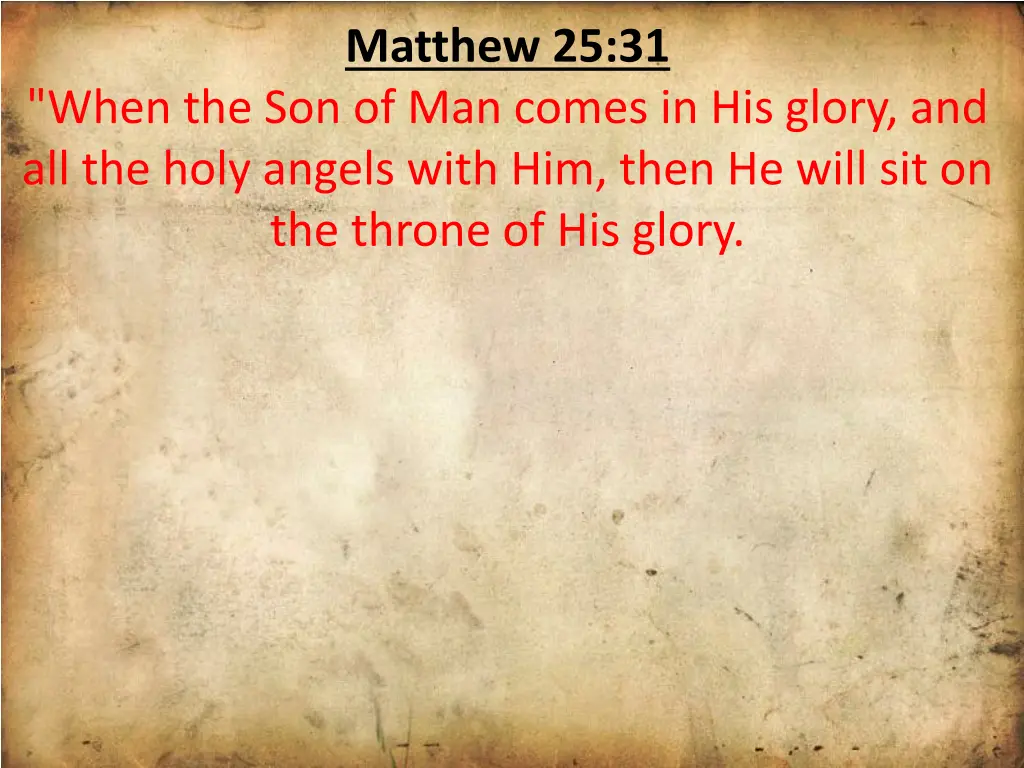 matthew 25 31