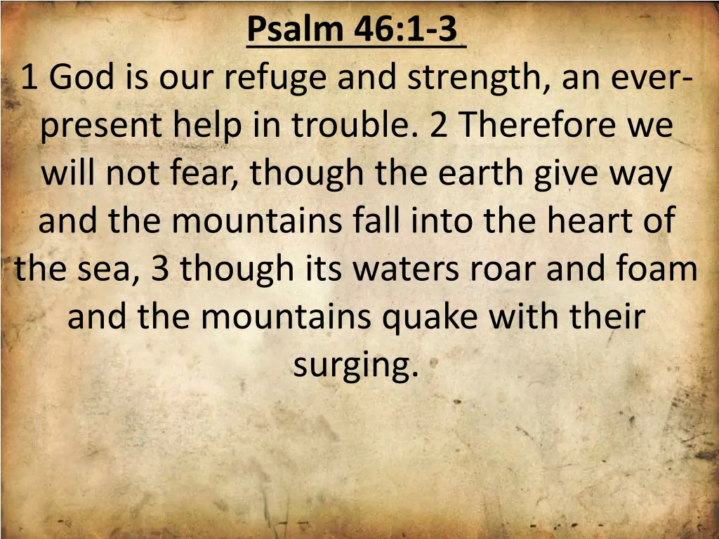 psalm 46 1 3
