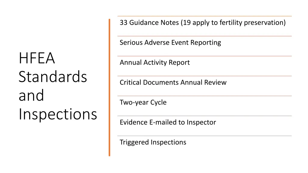 33 guidance notes 19 apply to fertility