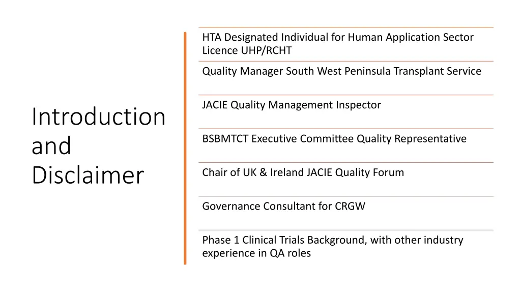 hta designated individual for human application