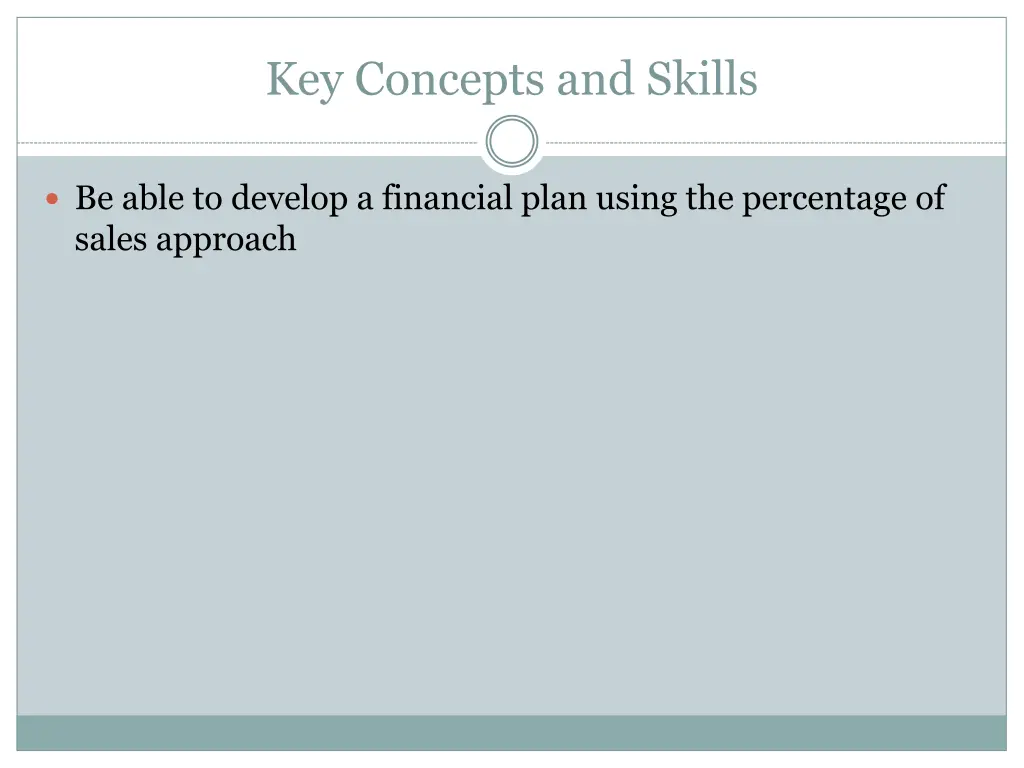 key concepts and skills