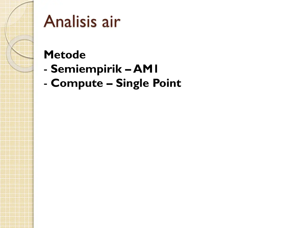analisis air 1