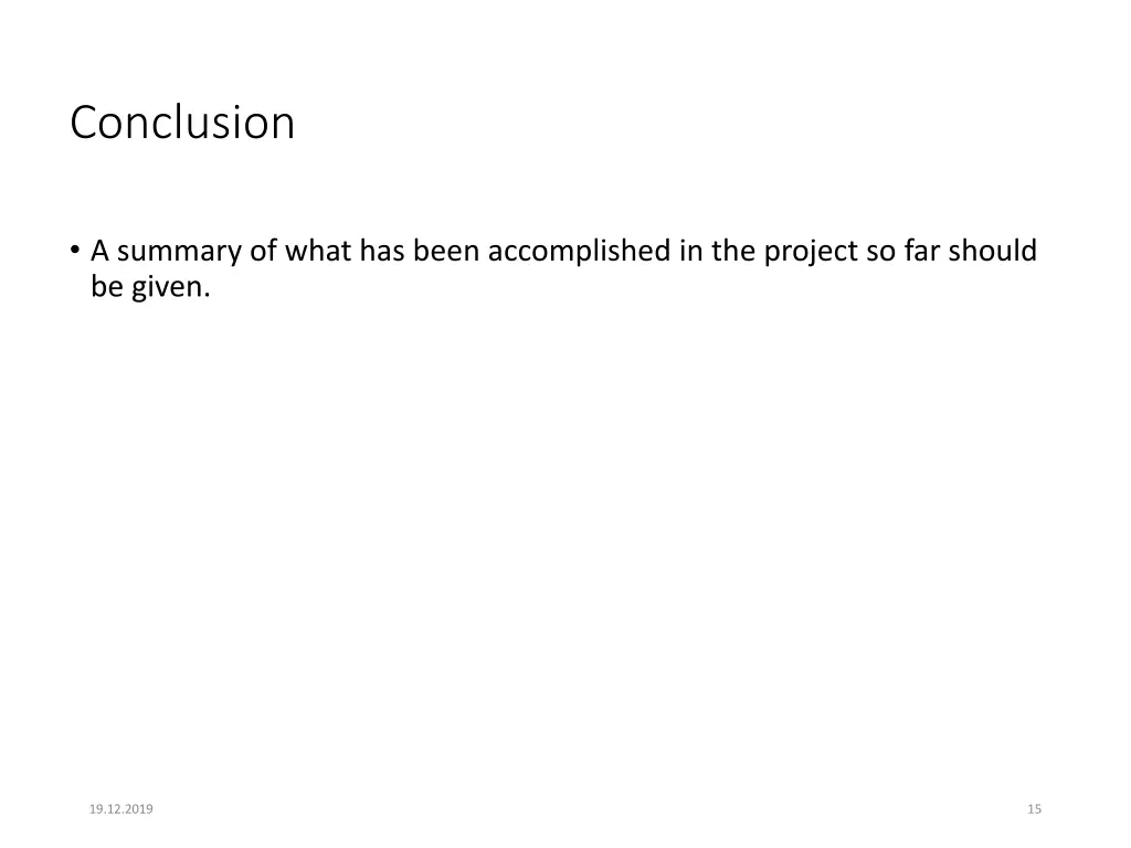 conclusion