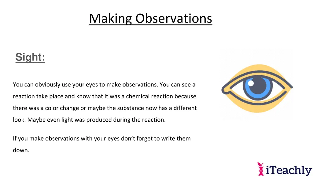 making observations 2