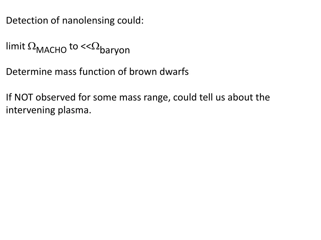 detection of nanolensing could