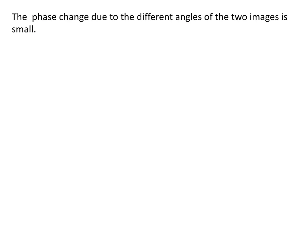the phase change due to the different angles