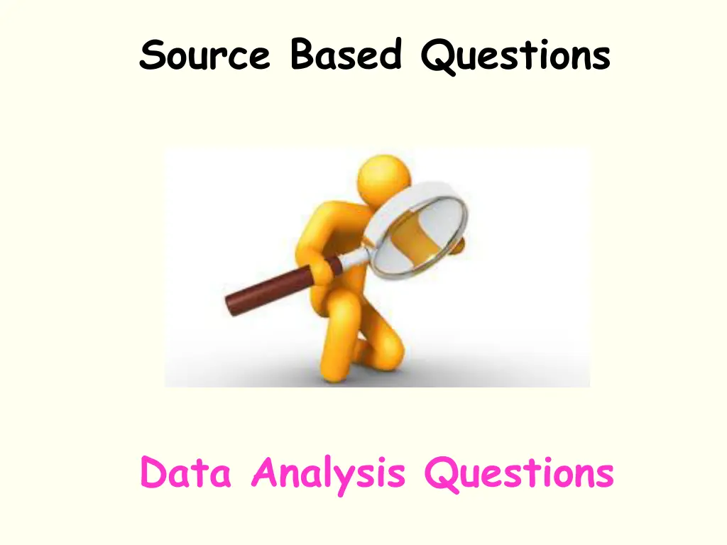 source based questions