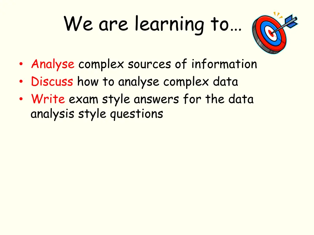 we are learning to