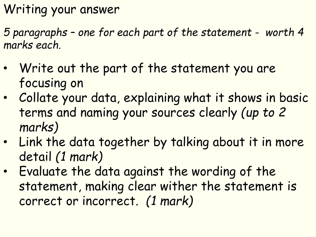 writing your answer
