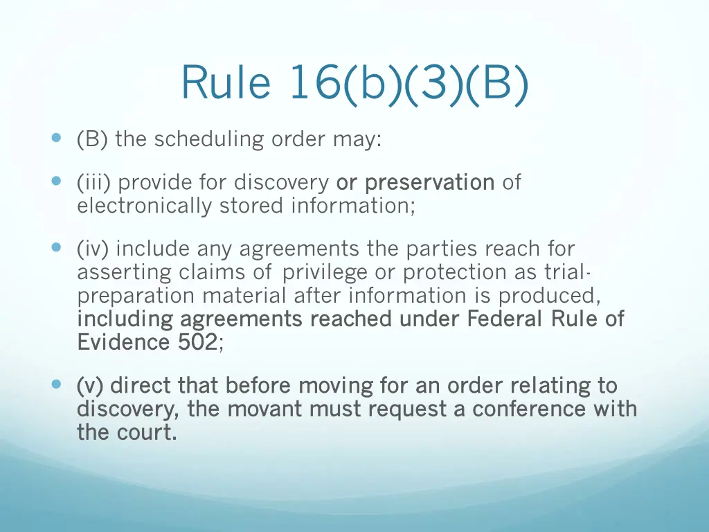 rule 16 b 3 b