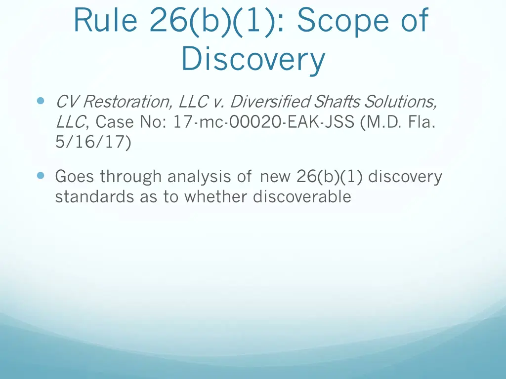 rule 26 b 1 scope of discovery 2