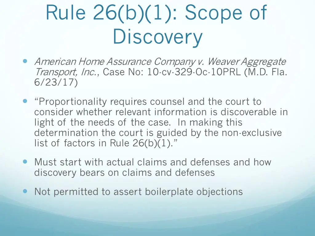 rule 26 b 1 scope of discovery 4