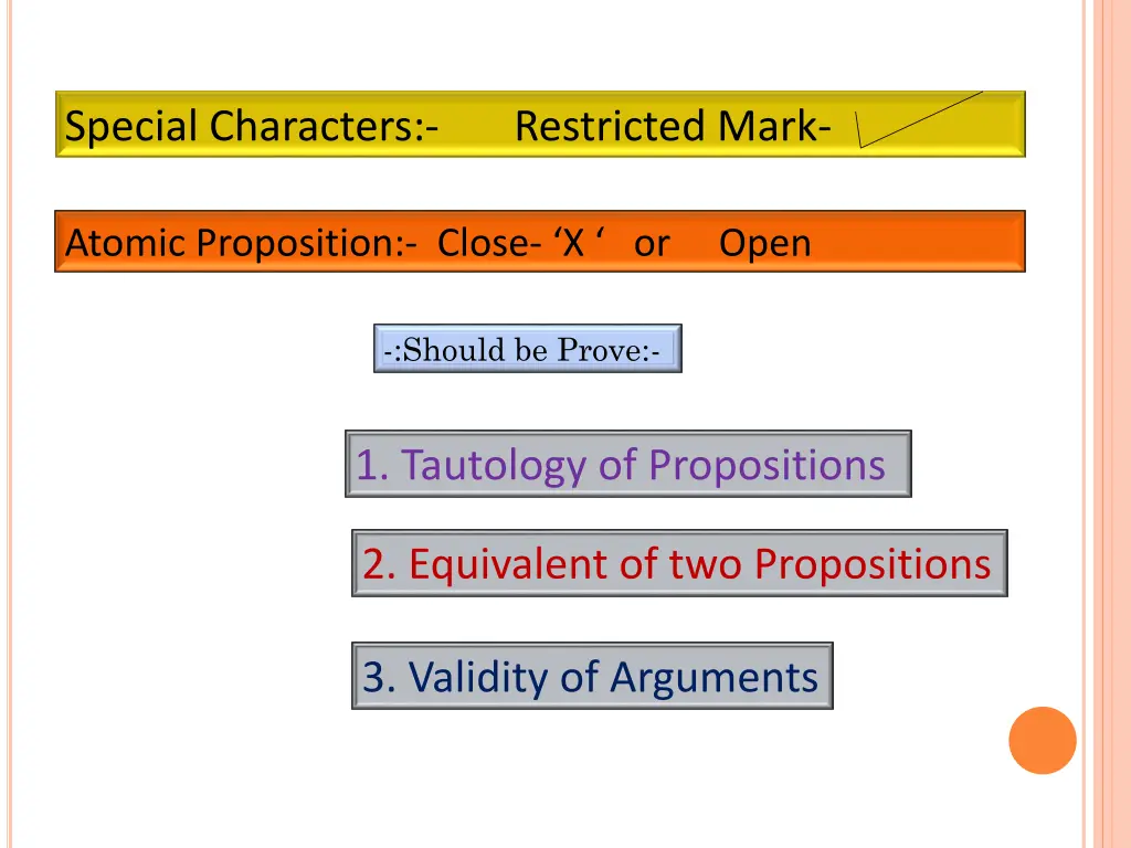 special characters restricted mark