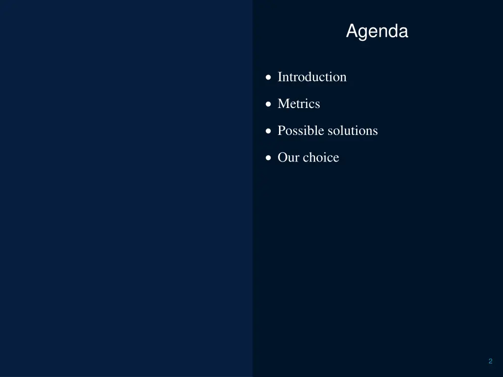 agenda