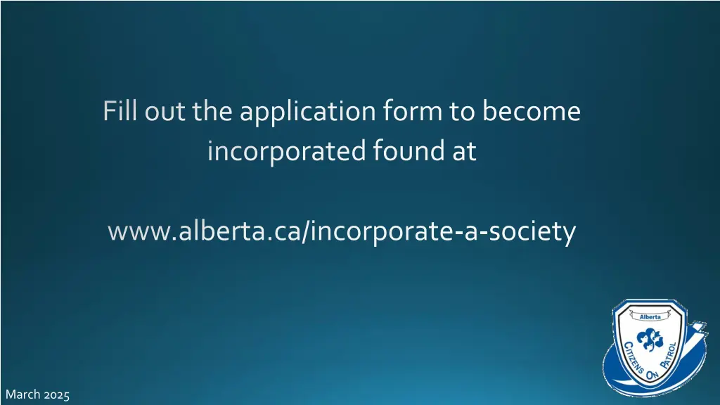 fill out the application form to become