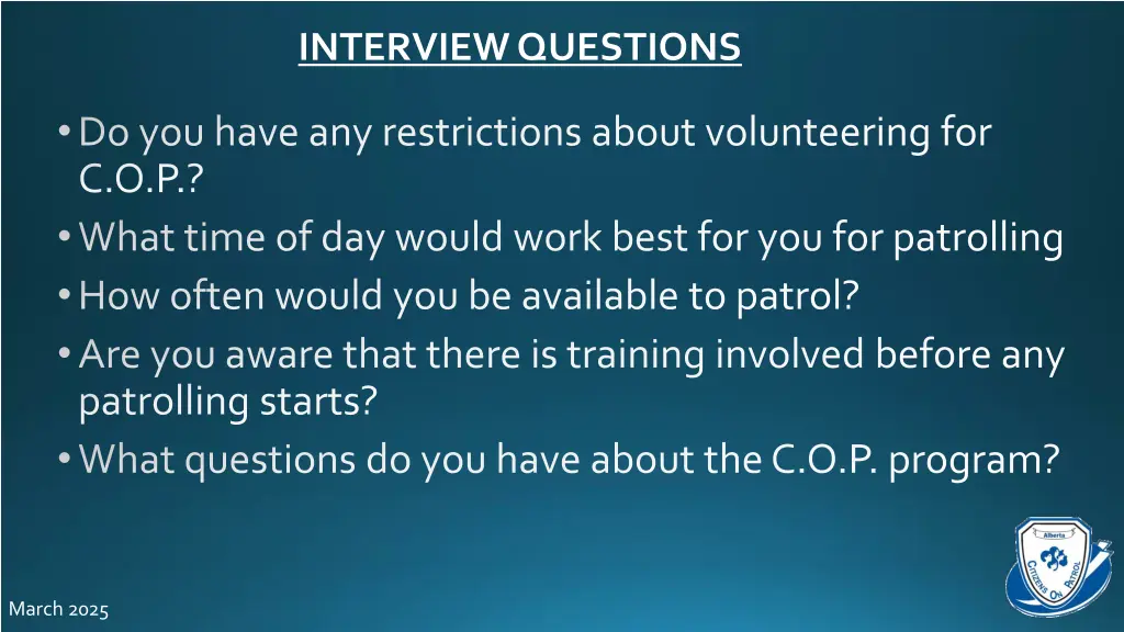 interview questions 2