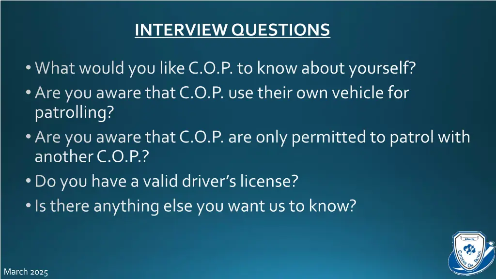 interview questions 3